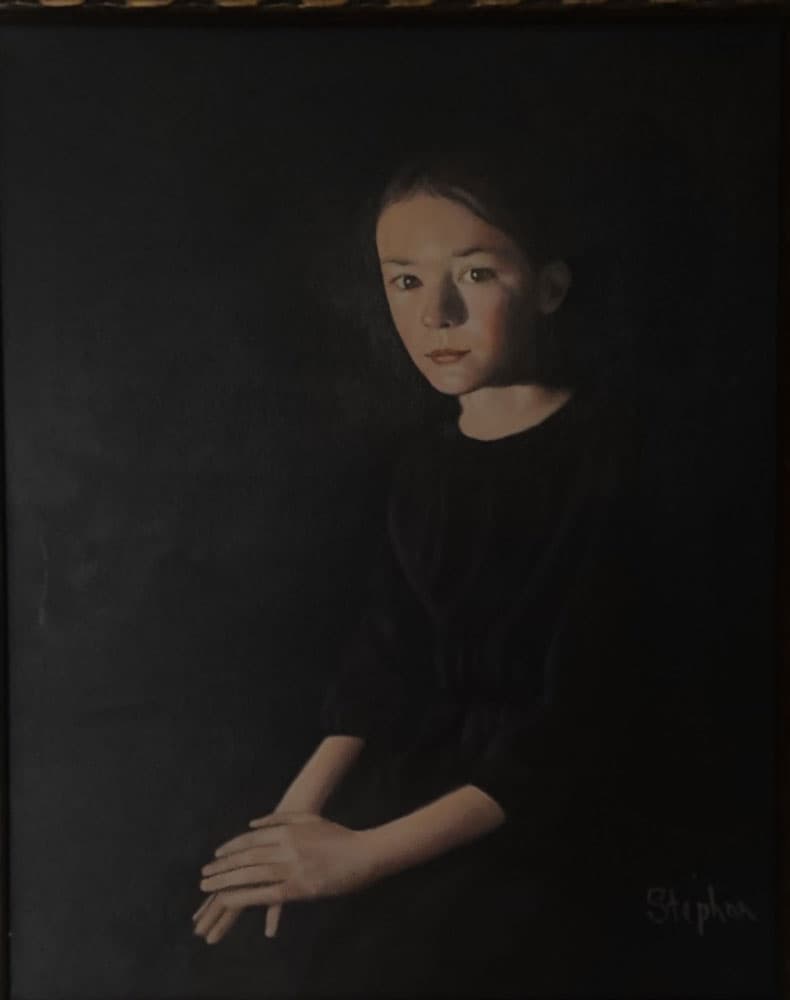 Young Girl in Amish Dress