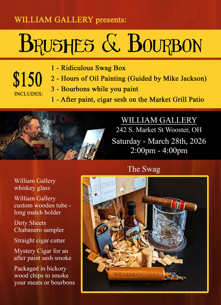 William Gallery Presents: Brushes and Bourbon